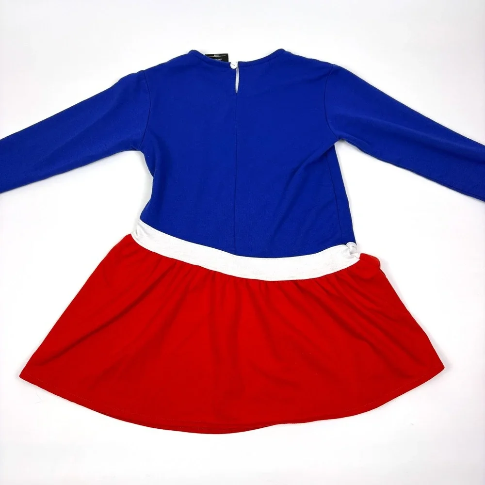 NFL Team Apparel KIDS Buffalo Bills‎ Dress Girls Sz L 6X Red White Blue Football